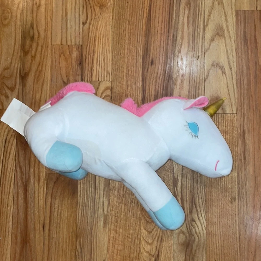 NEW Kids Unicorn 3D Figural Plush Decorative Throw Pillow, 13 x 12.24